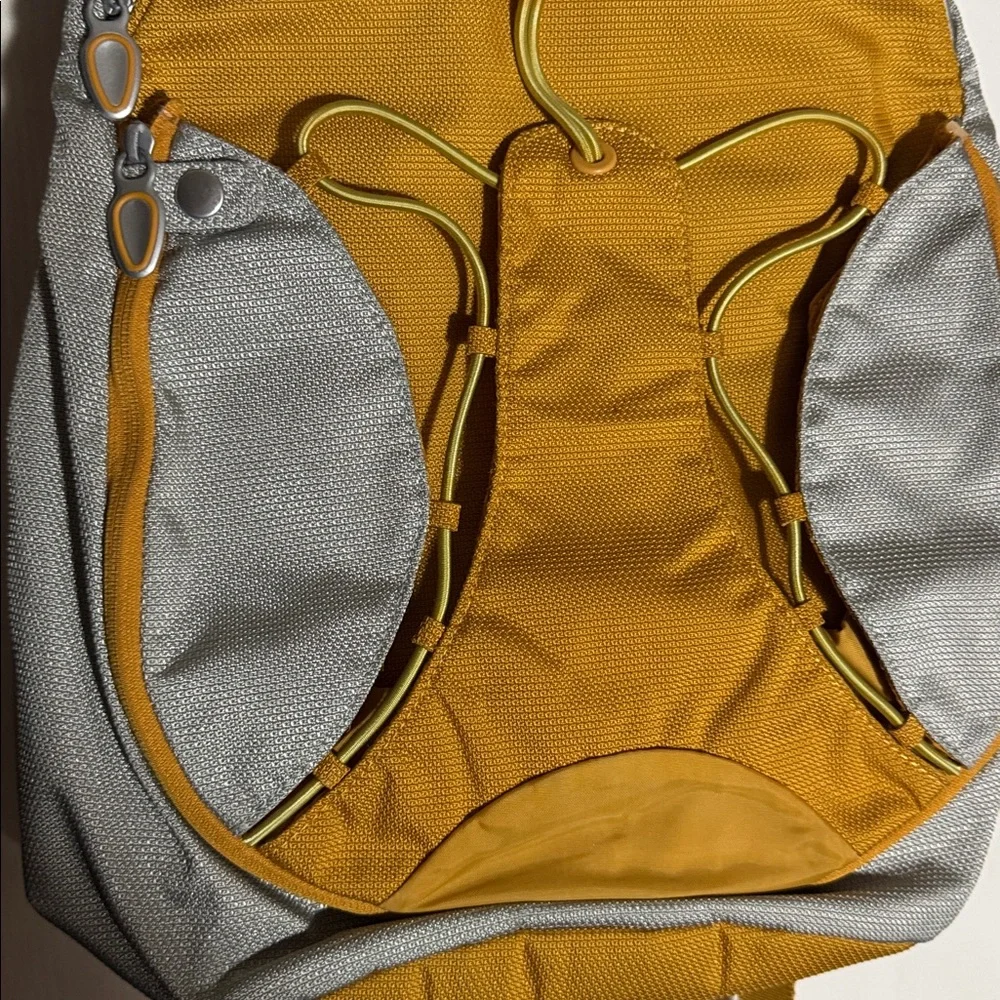Tumi Ducati Backpack mustard pre owned AS IS